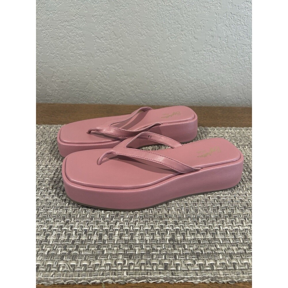 Seychelles Pink Platform Flip Flop Sandals